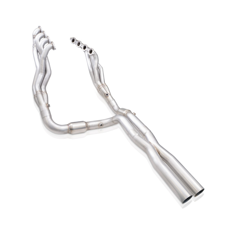 Stainless Works 15-19 Chevrolet Tahoe 6.2L Headers 1-7/8in Primaries High-Flow Cats 3in Leads X-Pipe - Image 8