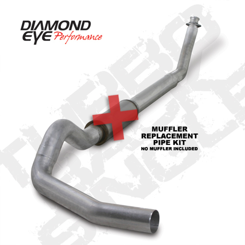 Diamond Eye KIT 5in Turbo Back SGL MFLR RPLCMENT PIPE AL: 94-02 DODGE CUMMINS 5.9L W/ RP #510220 - Image 3