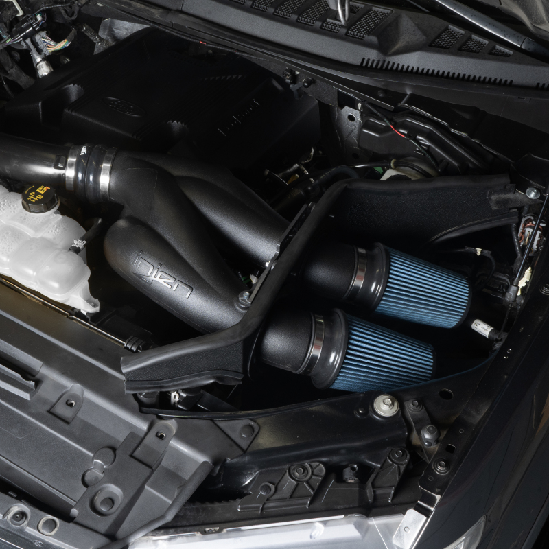 Injen 15-25 Ford F150 / 18-24 Ford Expedition Midnight Black Power-Flow Air Intake System - Image 7