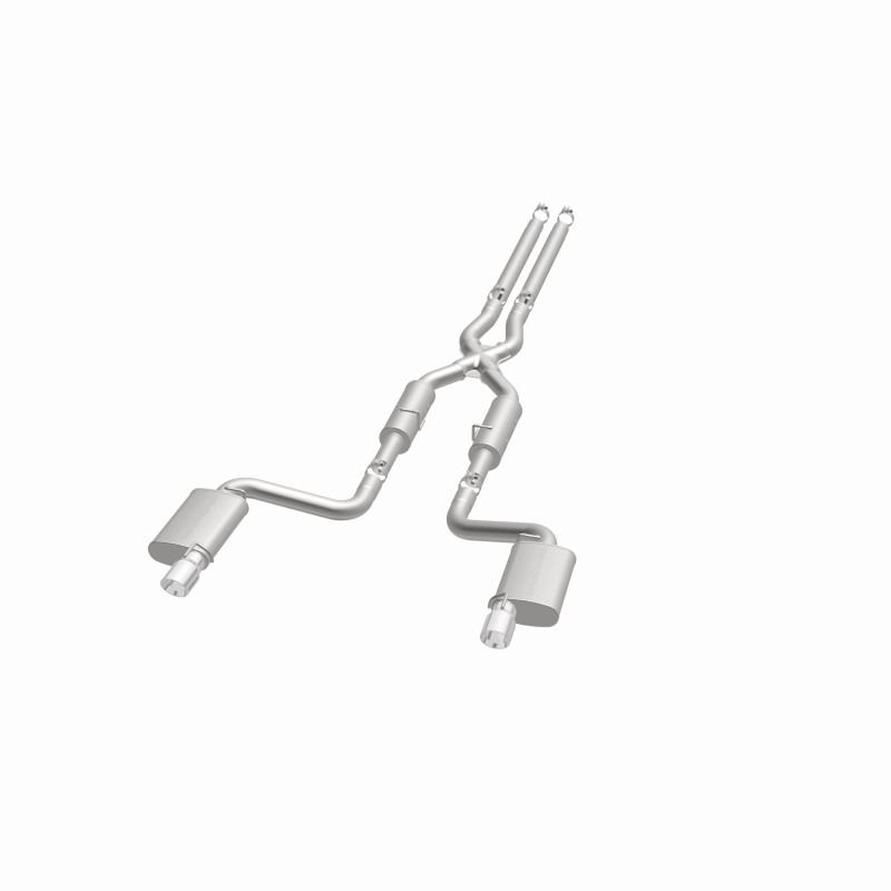 MagnaFlow 11-12 Dodge Charger SRT-8 Hemi Dual Split Rear Exit Stainless Cat-Back Performance Exhaust - Image 7