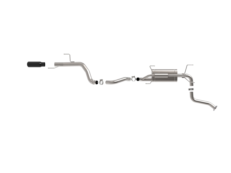 aFe 2025 Toyota 4-Runner 2.5in to 3in SS-304 Cat-Back Exhaust w/ Black Tip - Image 3