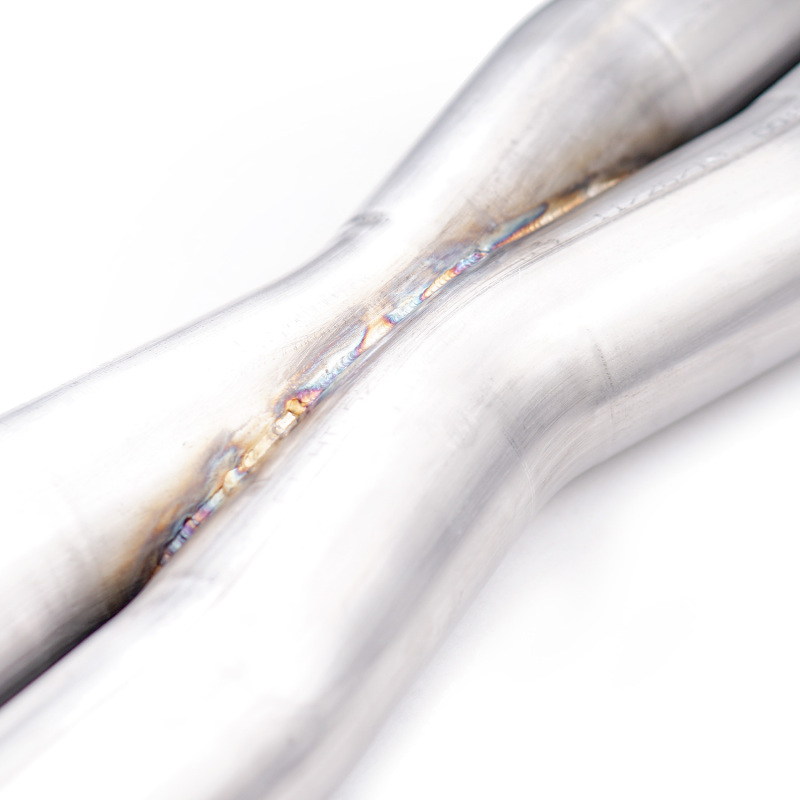 Stainless Works 15-19 Dodge Challenger 6.2L/6.4L Hemi 3in Redline Catback X-Pipe w/4in Quad Tips - Image 8