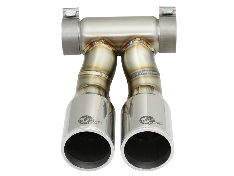 aFe Power 13-14 Porsche Cayman S / Boxster S Polish Exhaust Tip Upgrade - Image 6