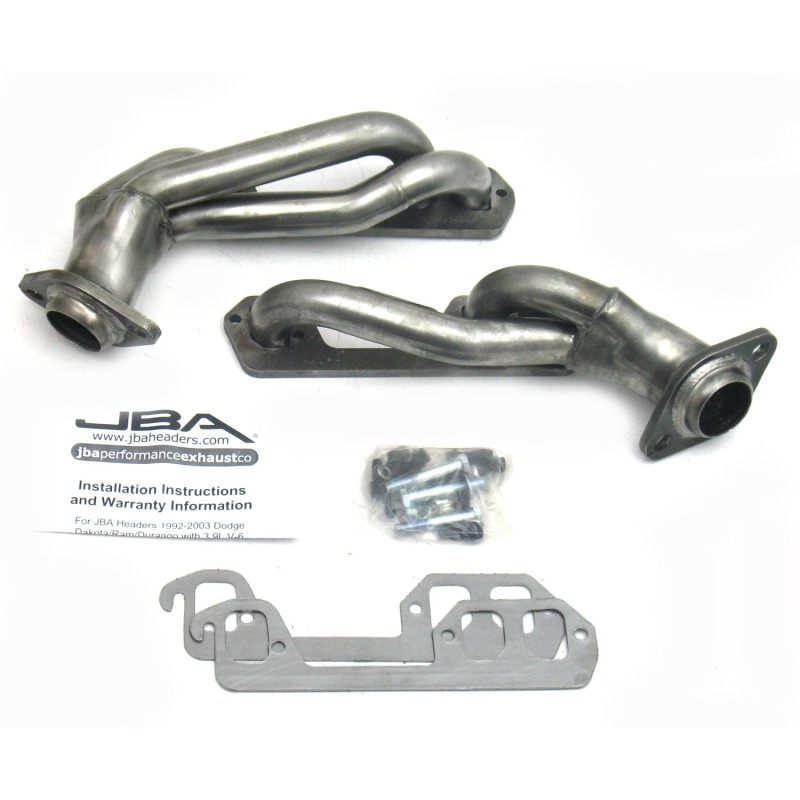 JBA 96-03 Dodge Truck 3.9L V6 1-1/2in Primary Raw 409SS Cat4Ward Header - Image 2