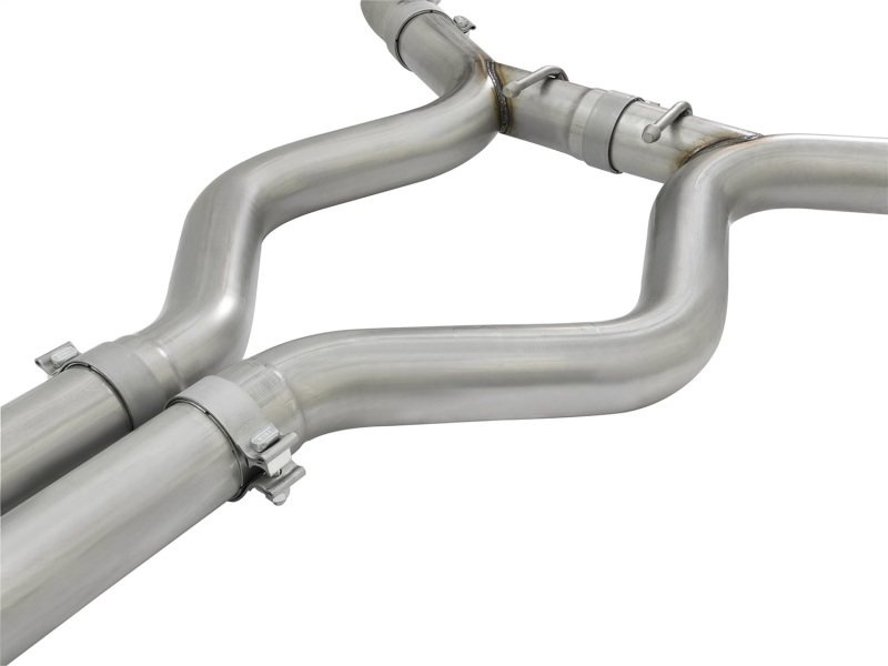 aFe MACHForce XP 3in 304 SS Cat-Back Exhausts w/ Polished Tips 15-17 Ford Mustang GT V8-5.0L/V6-3.7L - Image 4