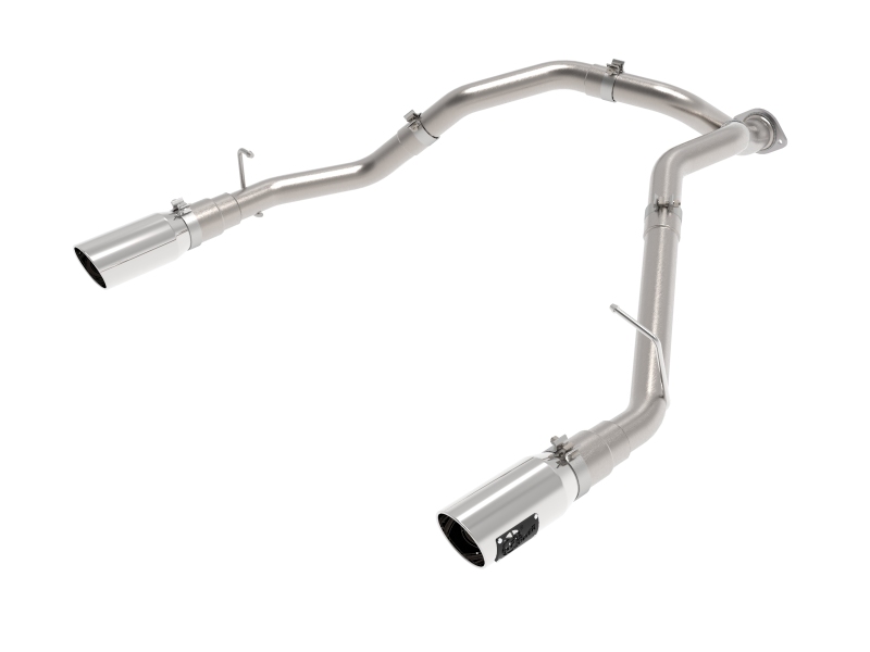 aFe Large Bore-HD 3in 409SS DPF-Back Exhaust System w/ Polished Tip RAM 1500 20-21 V6-3.0 - Image 5