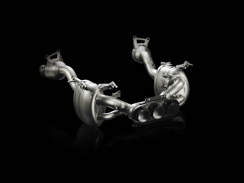 Akrapovic 10-15 Ferrari 458 Italia/458 Spyder Slip-On Line (Titanium) w/ Carbon Tips - Image 9