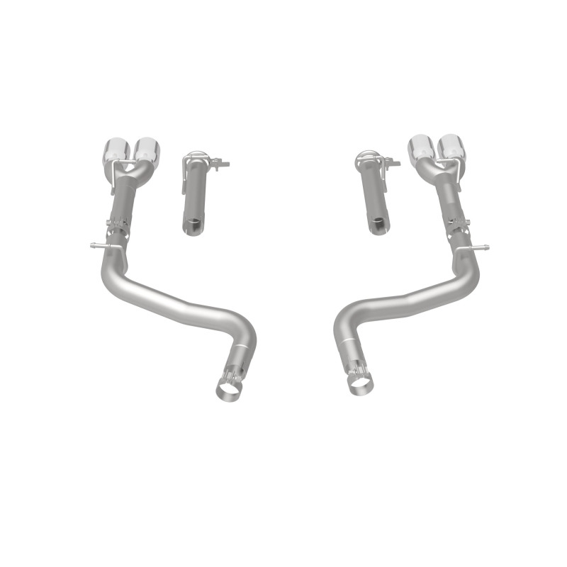 MagnaFlow Axle-Back, SS, 2.5in, Quad Split Rear 3.5in Tip 2015 Dodge Challenger R/T 5.7L - Image 3