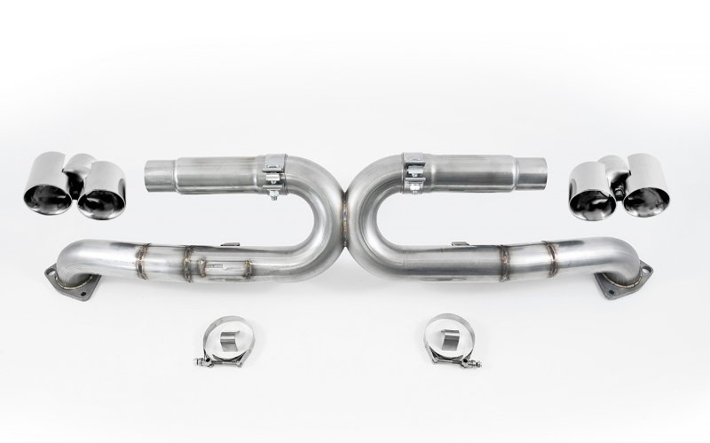 AWE Tuning 991 Carrera Performance Exhaust - Chrome Silver Tips - Image 4
