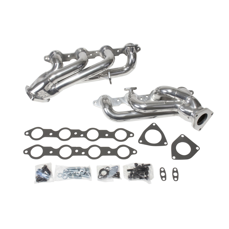 BBK 99-04 GM Truck SUV 4.8 5.3 Shorty Tuned Length Exhaust Headers - 1-3/4 Silver Ceramic - Image 4