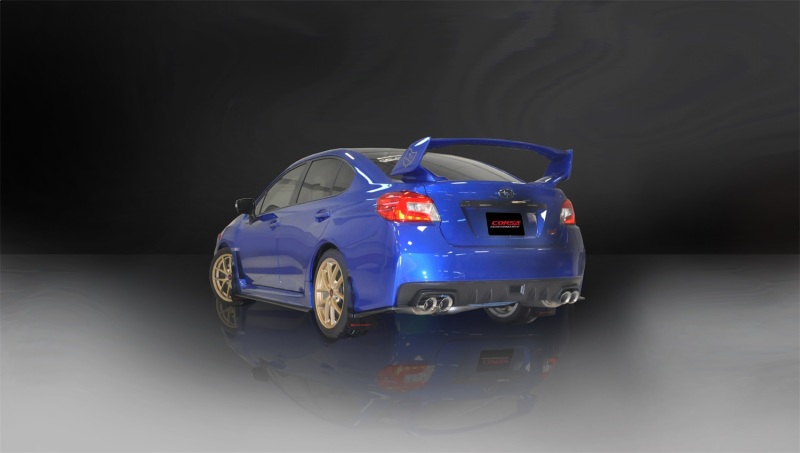 Corsa 2015-2021 Subaru WRX Cat Back Exhaust Polished Quad 3.5in Tips Sport - Image 3