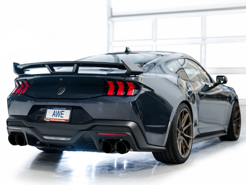 AWE 2024 Ford Mustang Dark Horse S650 RWD SwitchPath Catback Exhaust w/ Quad Diamond Black Tips - Image 6