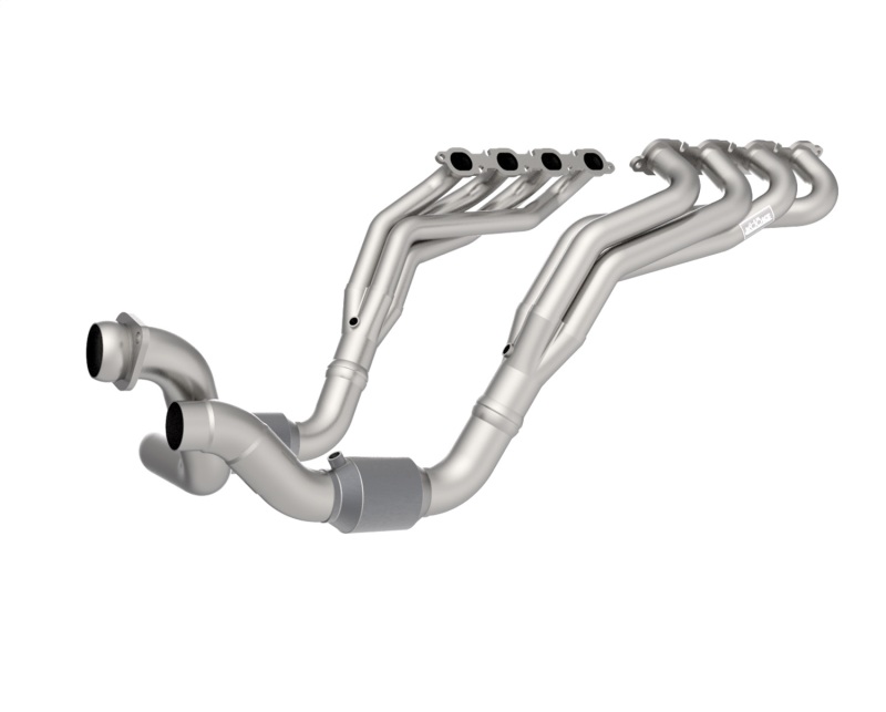 Kooks 20-22 Ford F250 7.3L V8 / Ford F350 7.3L V8 1-7/8in x 3in SS Headers w/ H.O. Green Catted Conn - Image 7