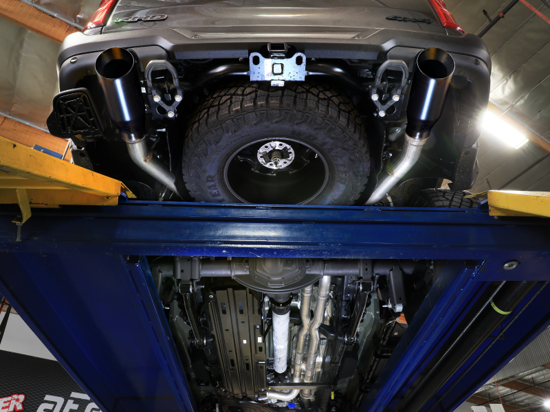 aFe 2025 Dodge RAM 1500 Vulcan Series 304 Stainless Steel Cat-Back Exhaust System w/ Black Tip - Image 4