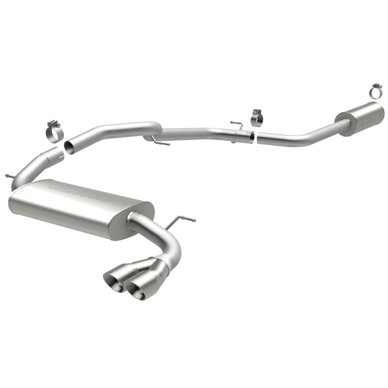 MagnaFlow 12 Ford Focus L4 2.0L HB Single Straight P/S Rear Exit Stainless Cat Back Perf Exhaust - Image 2