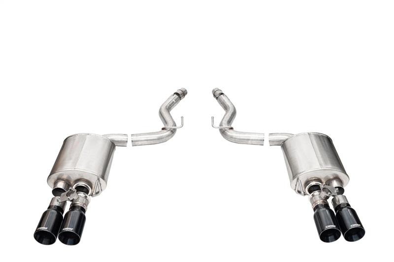 Corsa 2024-2025 Ford Mustang V8 5.0L 3in Axle-Back Exhaust System w/ Twin 4in Black Straight Tips - Image 2