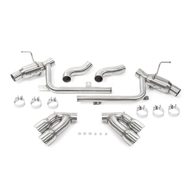 Mishimoto 2016+ Chevrolet Camaro SS Quad-Tip Pro Axle-Back Exhaust w/ Polished Tips - Image 5