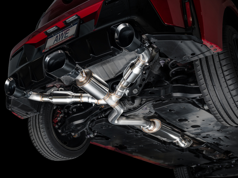 AWE Tuning 2023+ Toyota GR Corolla Touring Edition Exhaust - Diamond Black Tips - Image 3
