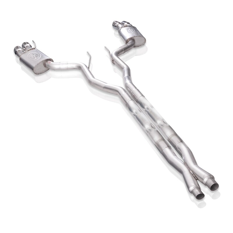 Stainless Works 18-21 Ford Mustang GT 3in Legend Series Catback X-Pipe w/Quad Tips w/o Active Valves - Image 3