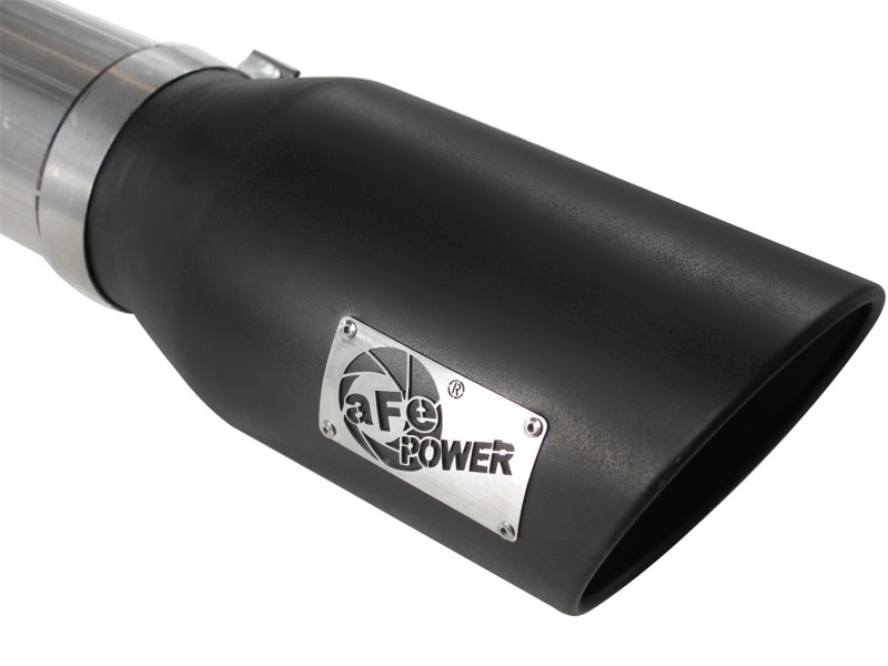 aFe MACHForce XP Exhaust 5in DPF-Back SS 11-13 GM Diesel Trucks V8-6.6L (td) (LML) (Blk Tip) - Image 2