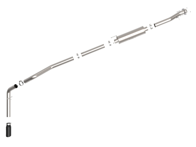 aFe Vulcan Series 3.5in 409 SS Cat-Back Exhaust 13-19 Ford Transit V6 3.5L (TT) w/ Black Tips - Image 3