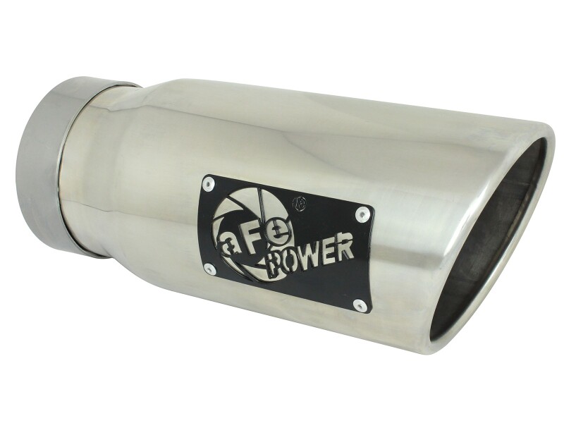 aFe Large Bore-HD 3in 409SS DPF-Back Exhaust System w/ Polished Tip RAM 1500 20-21 V6-3.0 - Image 8