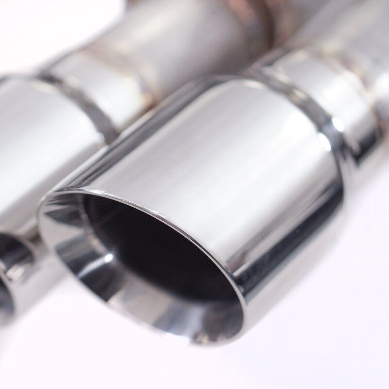 Stainless Works 18-21 Ford Mustang GT 3in Legend Series Catback X-Pipe w/Quad Tips w/o Active Valves - Image 7