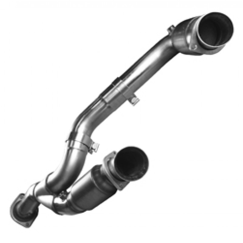 Kooks 07-08 GM 1500 3in x OEM Out Cat SS Y Pipe Kooks HDR Req - Image 5
