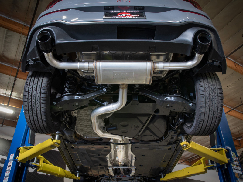 aFe 22-24 Volkswagen GTI MACH Force-Xp 3 to 2-1/2 IN Stainless Steel Cat-Back Exhaust w/Black Tip - Image 6