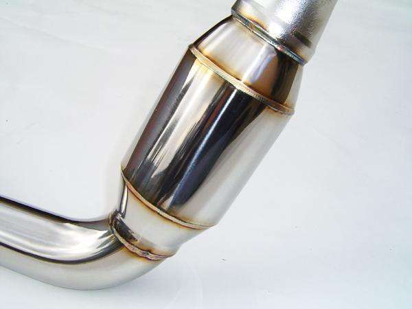 Invidia 02-07 WRX/STi Polished Divorced Waste Gate Downpipe with High Flow Cat - Image 3