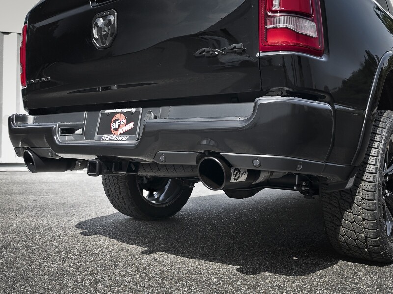 aFe Large Bore-HD 3 IN 409 Stainless Steel DPF-Back Exhaust System w/Black Tip RAM 1500 20-21 V6-3.0 - Image 6