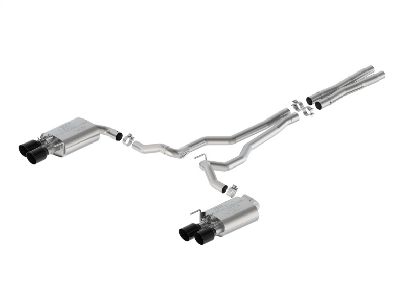 Ford Racing 2024 Mustang 5.0L GT Extreme Cat-Back Exhaust - Black Tips - Image 4