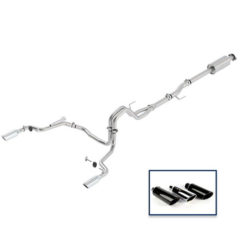 Ford Racing 15-18 F-150 5.0L Cat-Back Extreme Exhaust System Rear Exit w/ Chrome Tips - Image 2