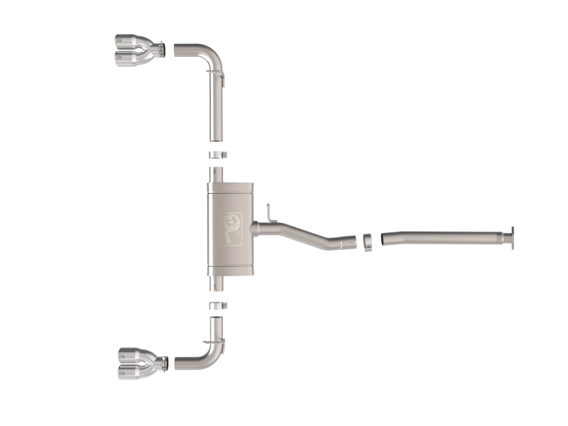 aFe 22-25 Lexus NX250 2.5L SS-304 Cat-Back Exhaust w/ Polished Tips - Image 2