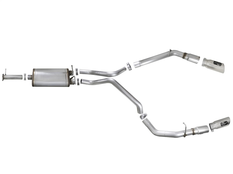 aFe MACH Force-Xp 3in 409 SS Cat-Back Exhaust 2019 RAM 1500 V8-5.7L w/ Polished Tip - Image 6