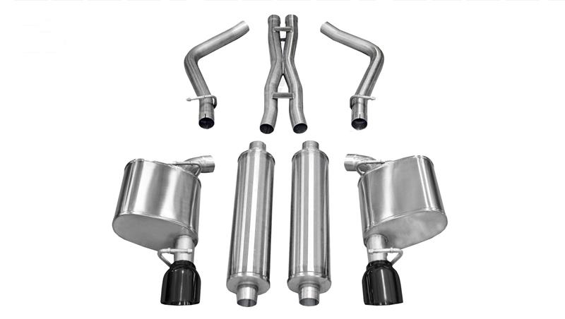Corsa 2011-2014 Chrysler 300 R/T 5.7L V8 Black Xtreme Cat-Back Exhaust - Image 6