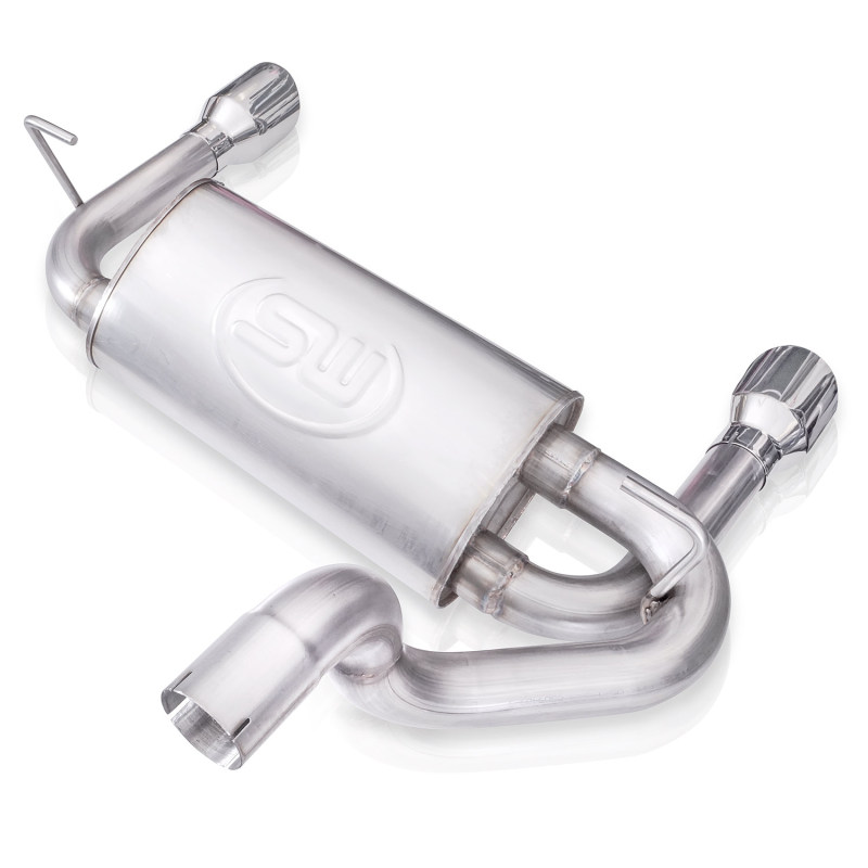 Stainless Works 2018+ Jeep Wrangler JL 304SS Factory Connect 2.5in Axle Back Exhaust System - Image 8