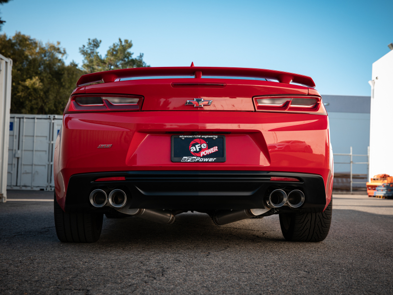 aFe POWER MACH Force-Xp 3in Axle-Back 16-21 Chevrolet Camaro SS V8 6.2L w/Mufflers - Polished - Image 4