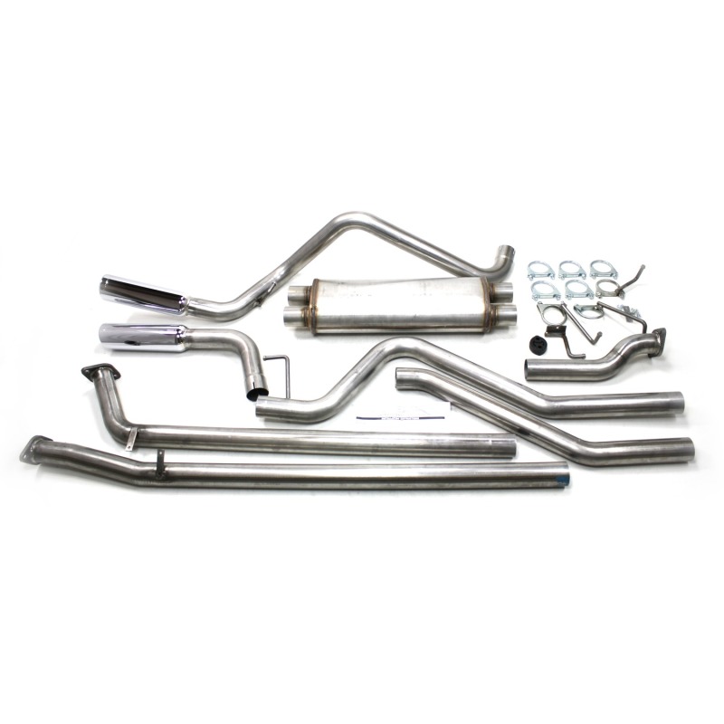 JBA 07-20 Toyota Tundra 4.6L/4.7L/5.7L 409SS Pass Side Dual Exit Cat-Back Exhaust - Image 2