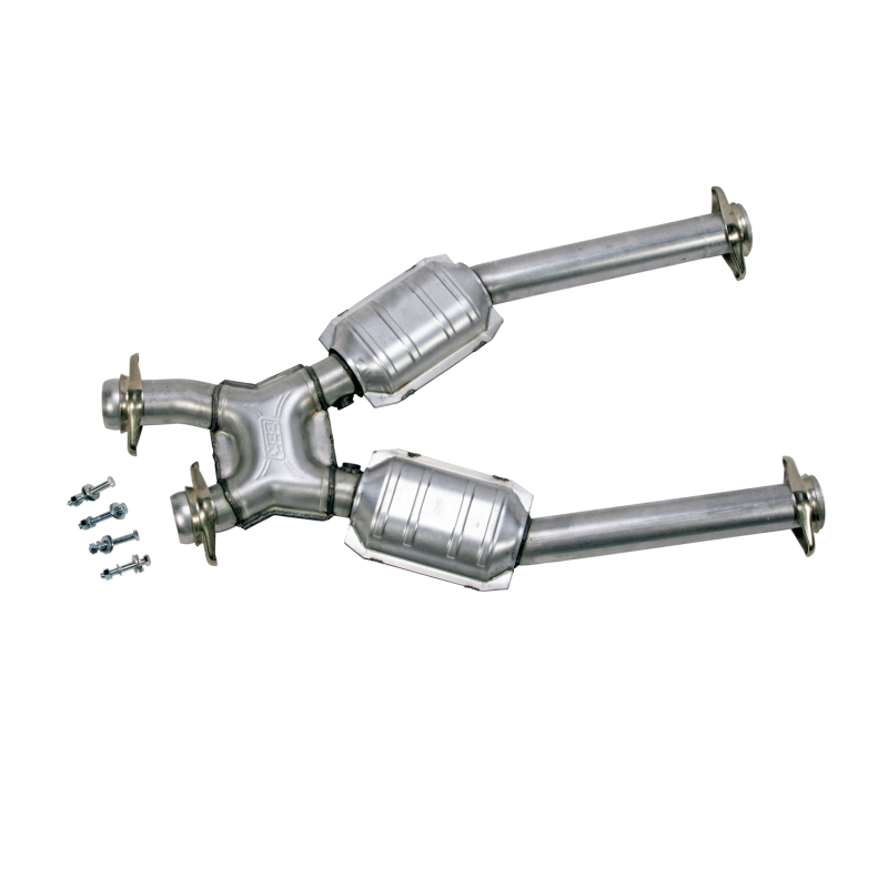 BBK 96-04 Mustang 4.6 GT / Cobra Short Mid X Pipe w Catalytic Converters 2-1/2 For Long Tube Headers - Image 3