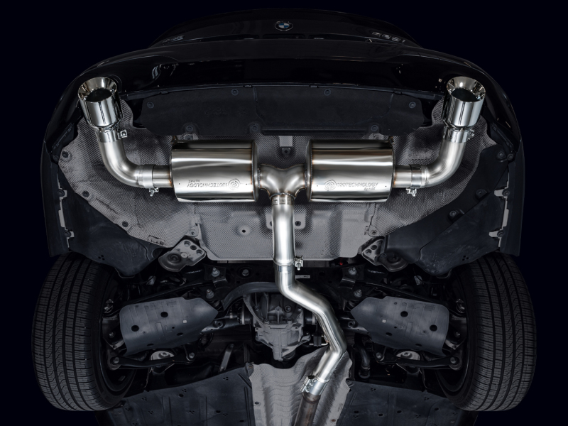 AWE 19-23 BMW 330i / 21-23 BMW 430i Base G2X Touring Axle Back Exhaust - Chrome Silver - Image 2