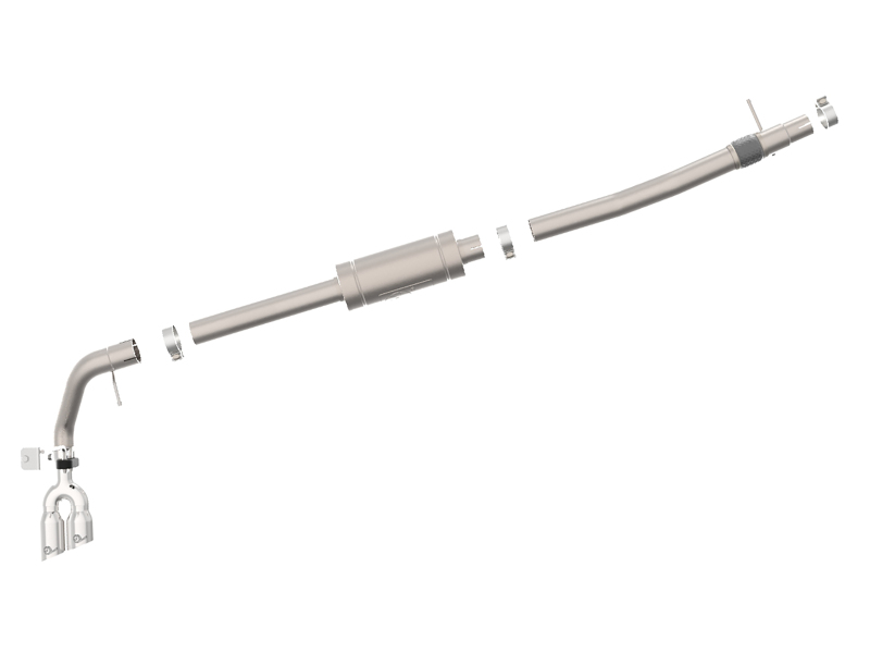 aFe Rebel Series 3in 304 SS Cat-Back Exhaust Side Exit w/ Polished Tips 19 Ford Ranger L4-2.3L (t) - Image 7