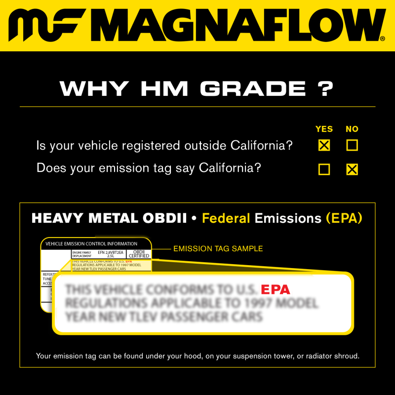 MagnaFlow Conv Universal 2.25 inch C/A 5 inch spun body - Image 4