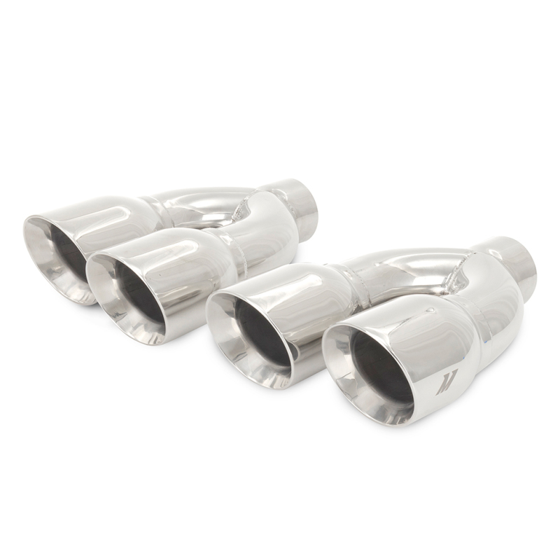 Mishimoto Universal Steel Muffler Tip 2.5in Inlet Dual Y Polished - Image 4