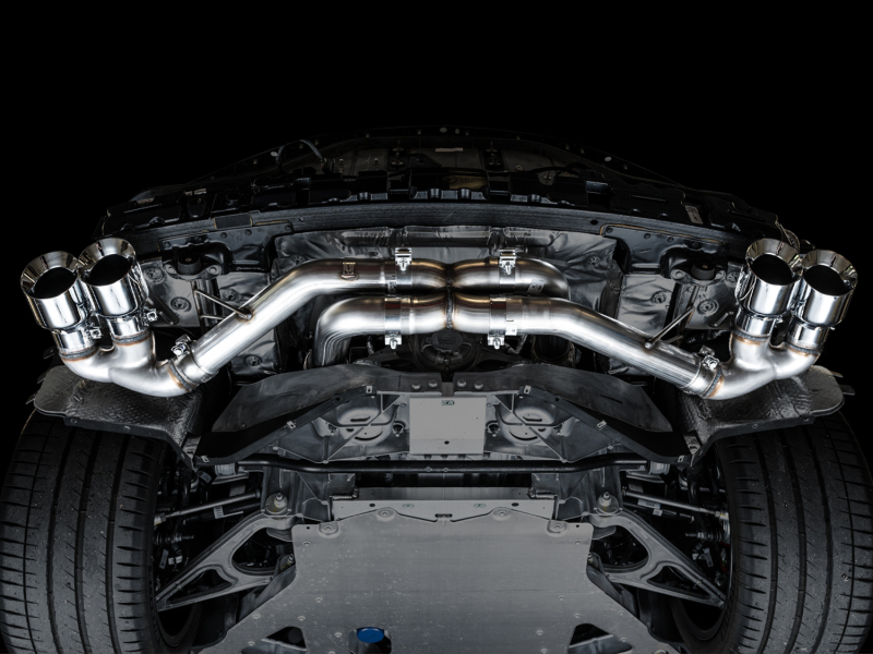 AWE Tuning 2020 Chevrolet Corvette (C8) Track Edition Exhaust - Quad Chrome Silver Tips - Image 10