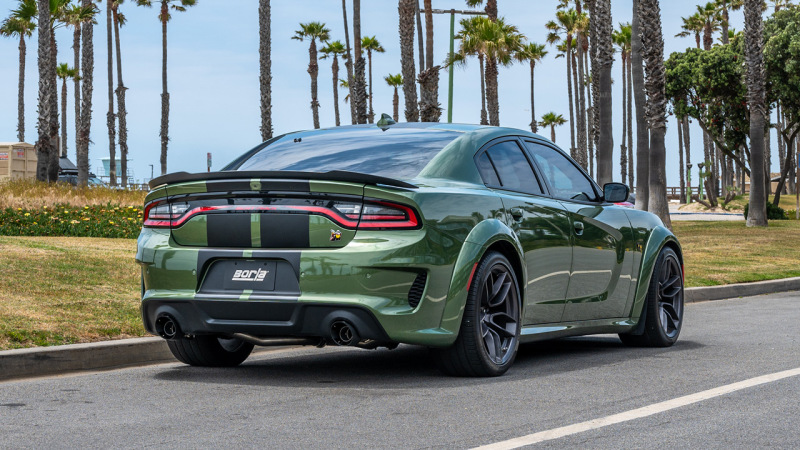 Borla 15-24 Dodge Charger V8 / 2023 Chrysler 300C T-304 SS Tips 5in Outlet - Carbon / Black Anodized - Image 4