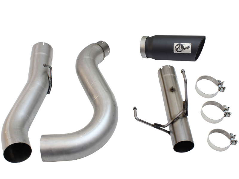 aFe MACHForce XP Exhaust Large Bore 5in DPF-Back Alu. 13-15 Dodge Trucks L6-6.7L (td) *Black Tip - Image 8