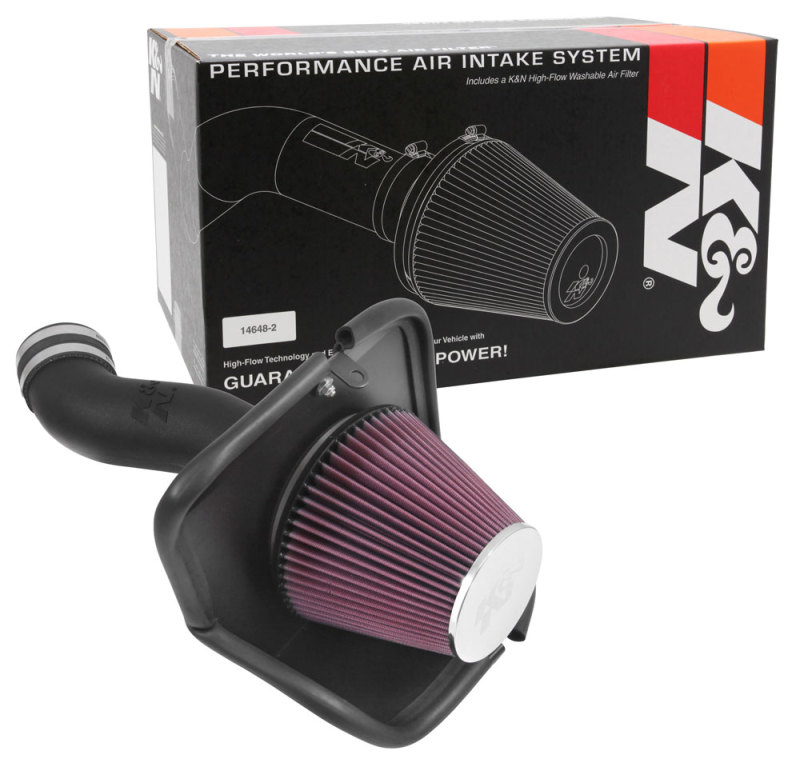 K&N 14-16 Jeep Cherokee V6-3.2L F/I FIPK Performance Intake - Image 9