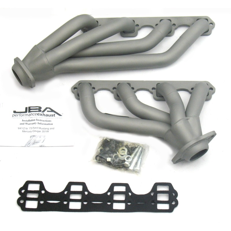 JBA 65-73 Ford Mustang 351W SBF 1-5/8in Primary Ti Ctd Mid Length Header - Image 2