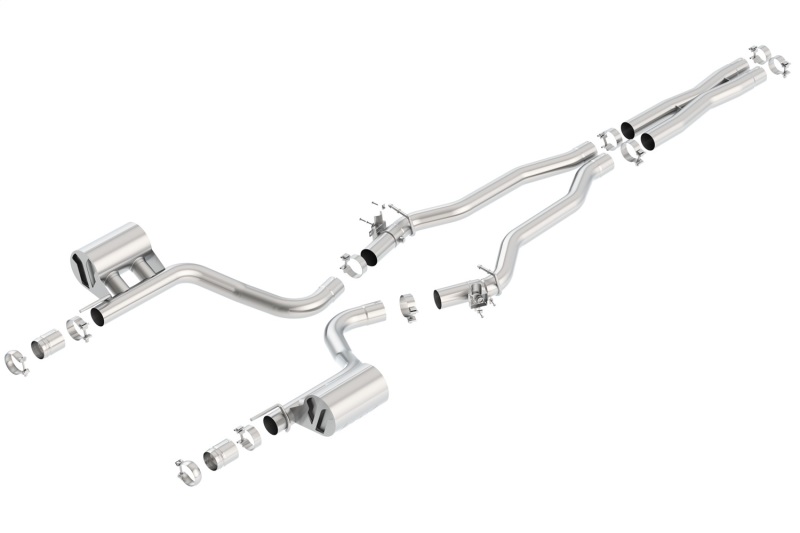 Borla 2015 Dodge Challenger Hellcat 6.2L V8 ATAK Catback Exhaust No Tips Factory Valance - Image 2